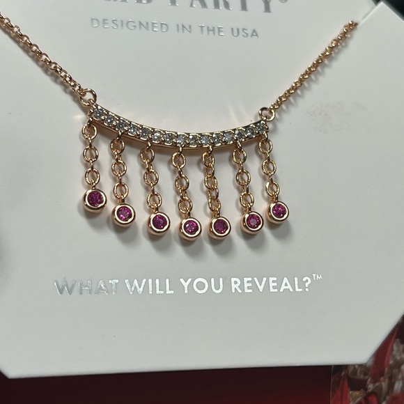 NWT Bomb Party July 2023 Birthday Ruby Necklace - Picture 6 of 7
